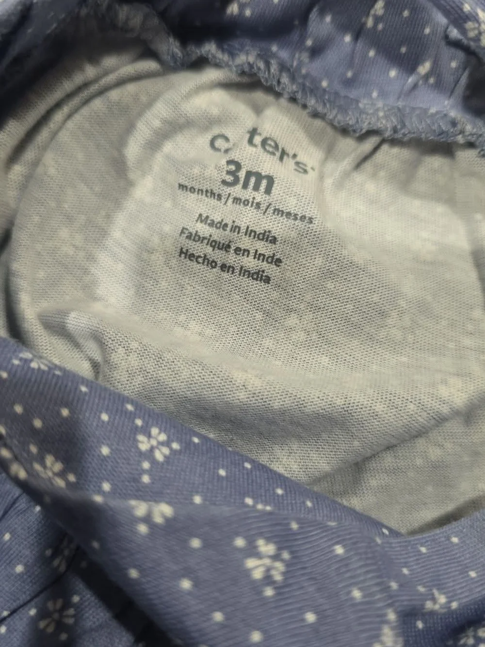 Carters Baby Girl Blue Bumblebee Outfit Sz 3 Months